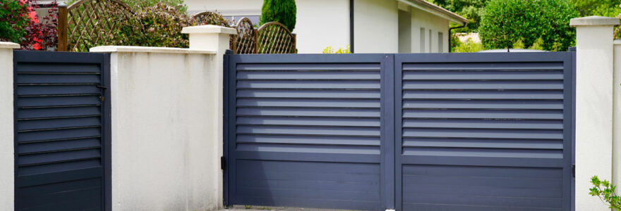 portillon en aluminium